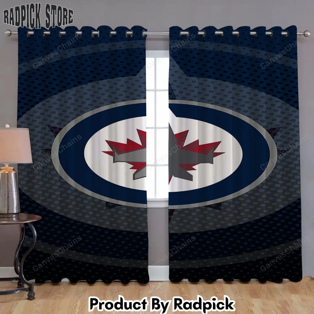 Radpick winnipeg jets window curtains nhl hockey manitoba curtains living room curtains for window rp8529
